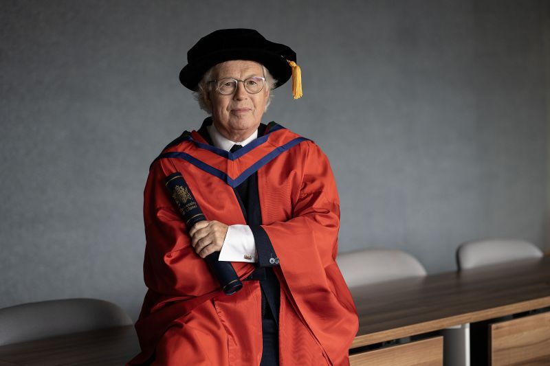 Veteran Broadcaster Dr Eamonn Mallie receives Ulster University Honorary Doctorate image