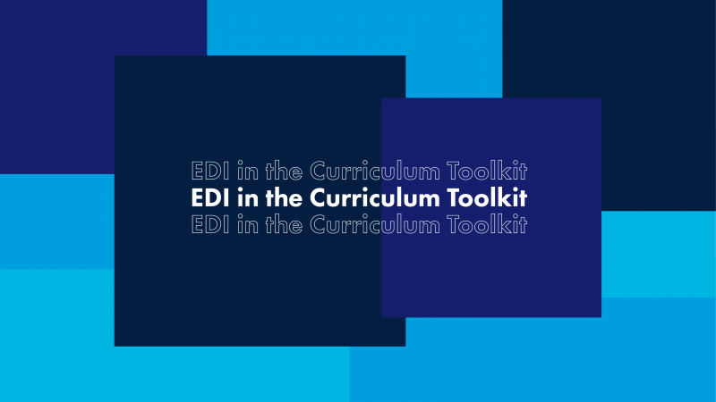 Equality, Diversity, and Inclusion (EDI) in the Curriculum Toolkit   image