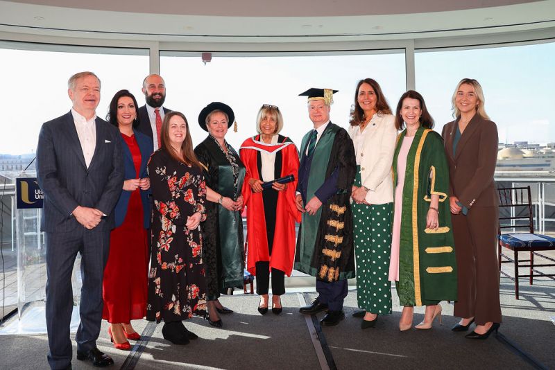 US founder of Washington Ireland Programme Carol Wheeler receives honorary doctorate from Ulster University in Washington DC image