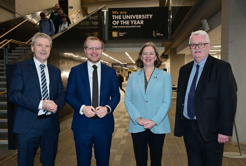 UK Energy Minister and NIO Minister welcomed to Ulster University’s Centre for Sustainable Technologies image