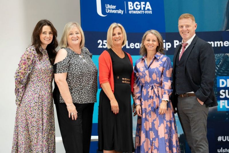 Group image of attendees at celebration of leadership event