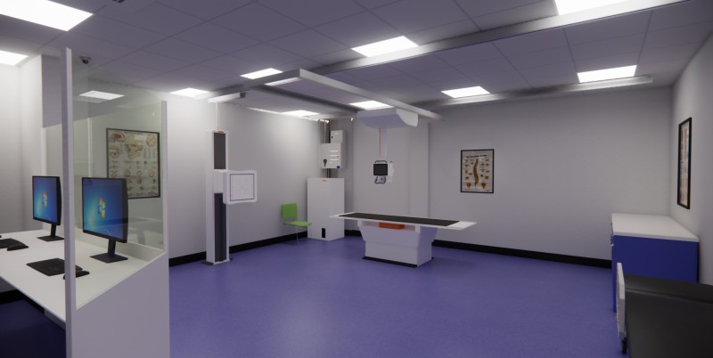 Diagnostic Radiography practical room (X-Ray suite) image