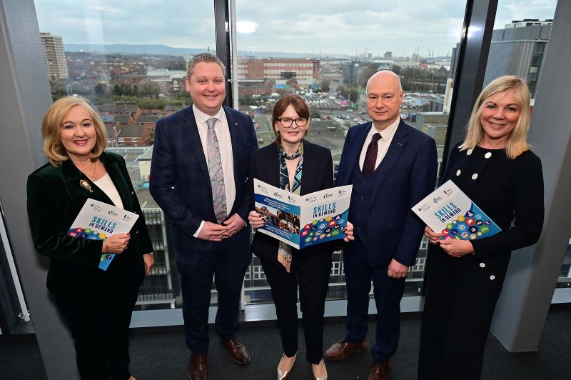 Economy Minister visits Ulster University to launch Economic Policy Centre research on skills of the future image