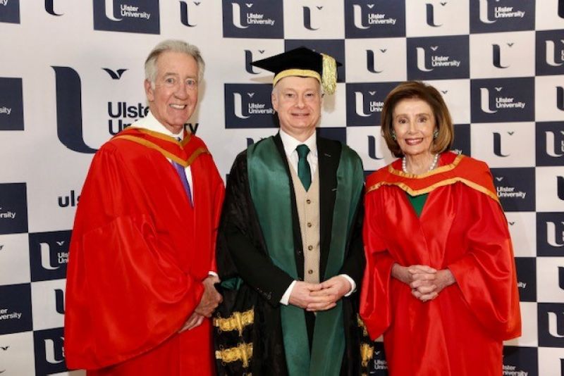 Speaker Emerita of the US House of Representatives, Nancy Pelosi, receives Honorary Doctorate from Ulster University image