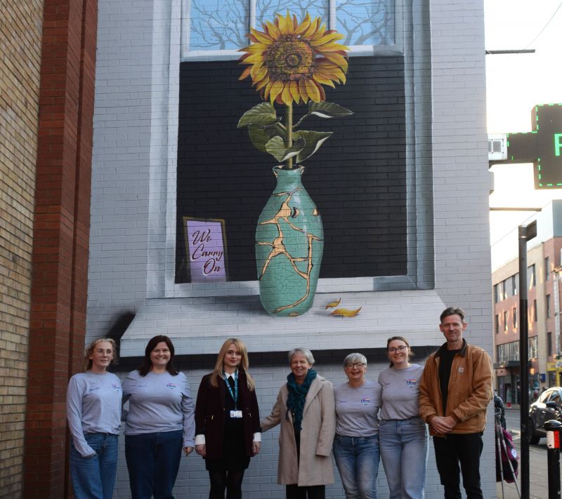 Research Reimagined: Ulster University’s Cancer Research Study with HIVE Support Group Transformed into Vibrant Street Art in Derry~Londonderry  image