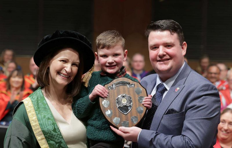Triple Celebrations: Máirtín Mac Gabhann Welcomes Twins and is Awarded Ulster University Postgraduate Student of the Year 2023 - All in One Week! image