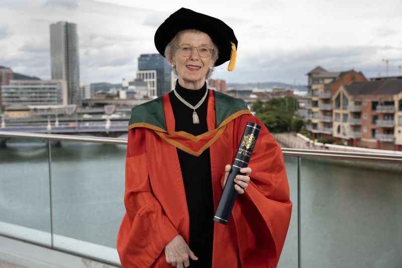 Former President of Ireland Mary Robinson awarded Honorary Doctorate from Ulster University  image