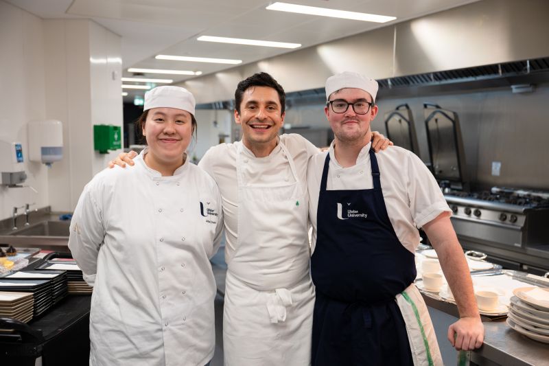 Award-winning Co Down chef & Great British Menu star Chris McClurg inspires Ulster University students image