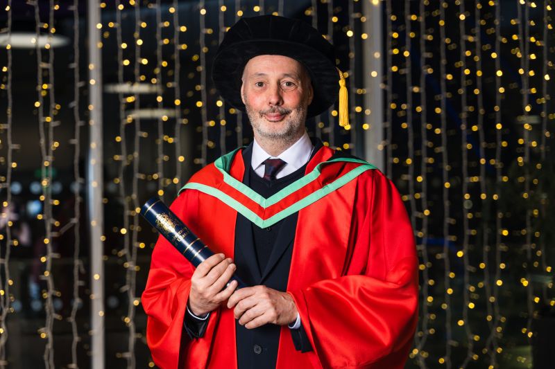 Visionary curator Hugh Mulholland awarded Honorary Doctorate by Ulster University in historic 175th anniversary year of the Belfast School of Art image