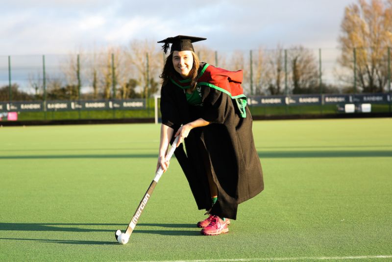 Hockey star graduates with Masters in Biomedical Engineering image