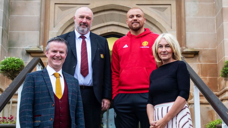 Manchester United legend Wes Brown supports Ulster University’s Schools Outreach programme image