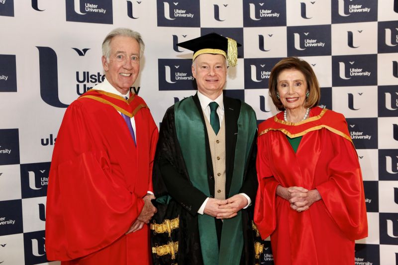 Speaker Emerita of the US House of Representatives, Nancy Pelosi, Receives Honorary Doctorate From Ulster University image
