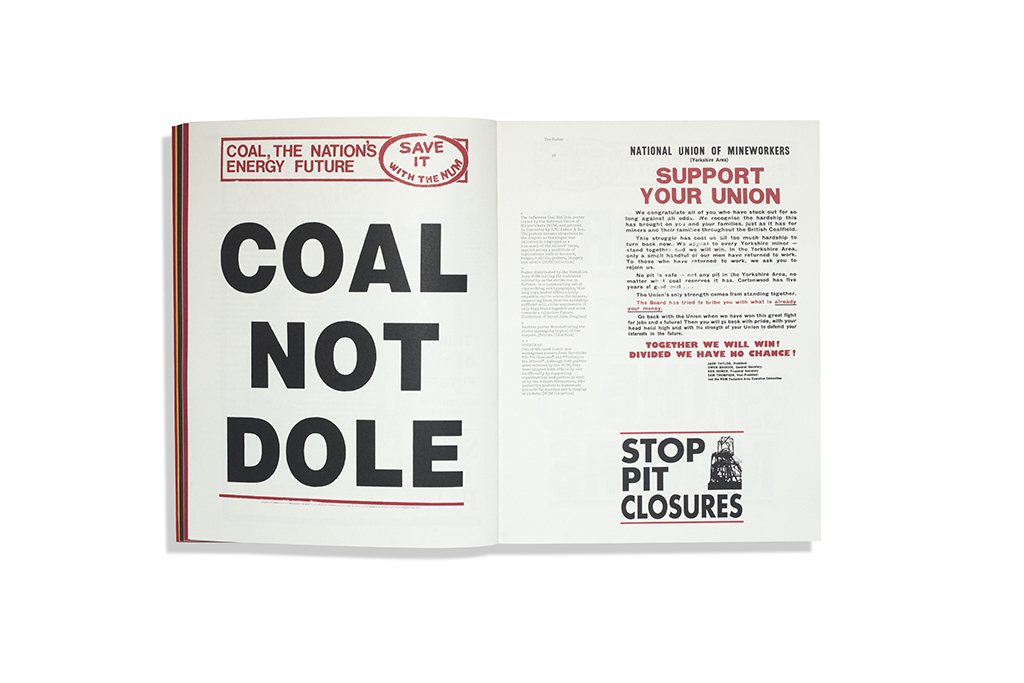 An open book with black letters on a white background that read as Coal Not Dole