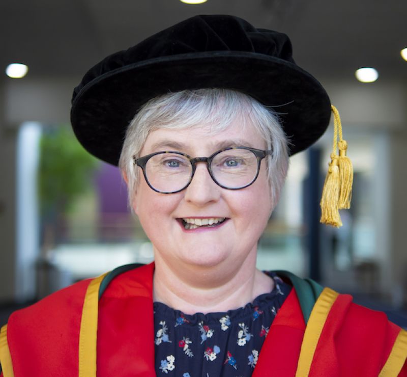 Elaine celebrates graduating with PhD from Ulster University image