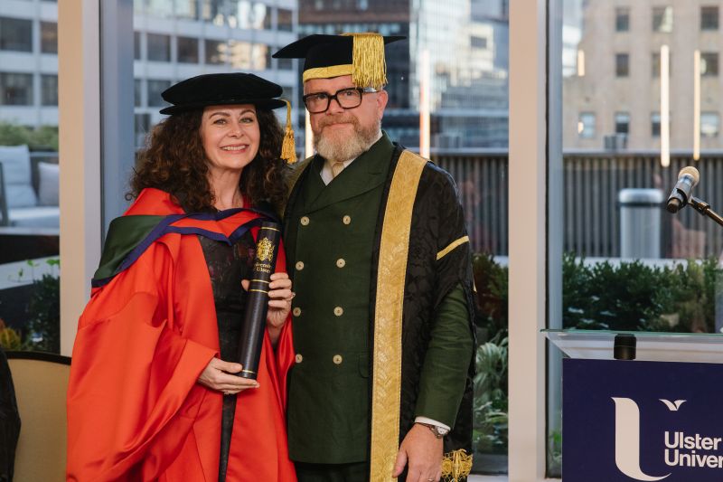 Award Winning Belfast Actor Geraldine Hughes Receives Honorary Doctorate from Ulster University image