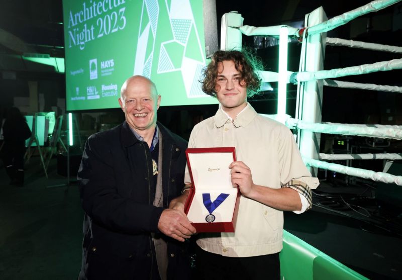 Ulster University Student Rian McMahon celebrated at Architecture Night 2023 image