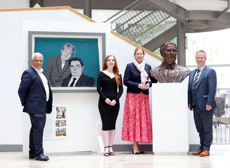 Ulster University Belfast welcomes prestigious European Parliament exhibition marking John Hume’s historic Nobel Peace prize image