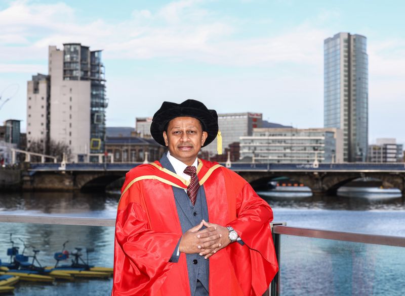 Class of 2024: Dr Towfeeq Fairooz successfully graduates as a Doctor of Engineering from Ulster University Belfast image