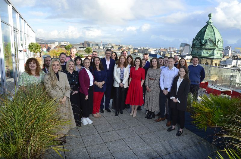 Host of celebrated NI leaders inspire Ulster University’s 25@25 Cohort on the theme of Civic Leadership, at PwC Belfast’s flagship Merchant Square Offices image