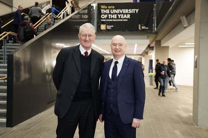 Secretary of State for Northern Ireland Hilary Benn MP visits Ulster University, met with students and toured the state-of-the-art teaching and research facilities image